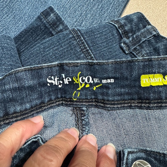 Style & Co.  Dark Blue Relaxed Jeans - Picture 3 of 6